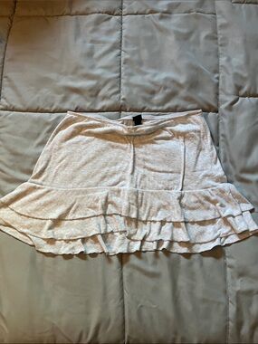 wild fable Light Pink Tiered Ruffle Mini Skirt